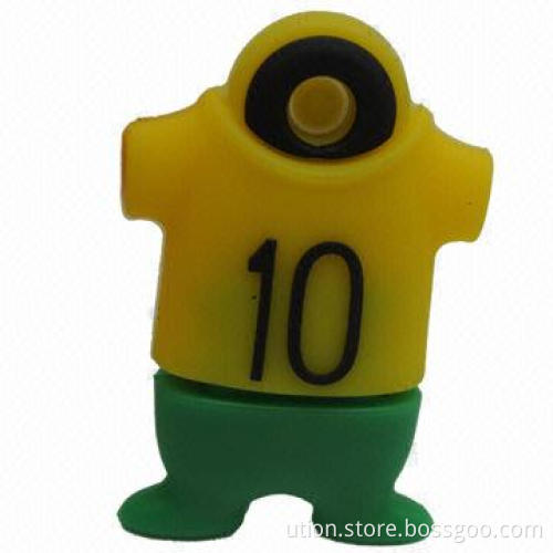 USB Flash Drive with Customized Logos, 1 to 64GB Memory Capacity and World Cup Design